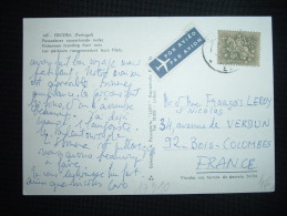 CP PAR AVION POUR LA FRANCE TP 2,50 ESC. OBL. 11.7.? - Cartas & Documentos