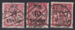 Danzig MiNr. 181-183 Gest. - Gebraucht