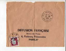 Lettre Reunion Ste Marie - Timbres-taxe