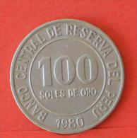 PERU  100  SOLES  1980   KM# 283  -    (Nº03912) - Pérou