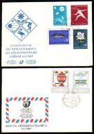 BULGARIA - 1969 - Exposition Mondial Philatelique A Sofia 1969 - 6 Spec.covert, Spec Cache - Cartas & Documentos