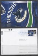 CANADA, 2013, MINT,PRESTAMPED CARD, VANCOUVER CANUCKS, ORCA, WHALES, MASCOT - Baleines