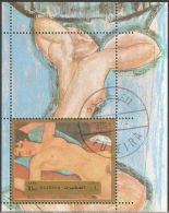 Fujeira 1972 Mi# Block 118 A Used - Nude Paintings By Amedeo Modigliani - Desnudos