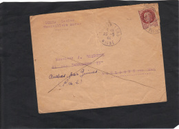 Lettre Yvert  517 Pétain Cachet Hautvillers Marne 23/5/ 1944 - 1941-42 Pétain