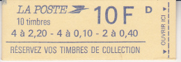 CARNET N° 1501 -TYPE LIBERTE DE DELACROIX A COMPOSITION VARIABLE - COTE : 12 € - Other & Unclassified