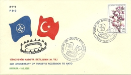 Turkey; Special Postmark 1982 30th Anniv. Of Turkey's Accession To NATO - NATO