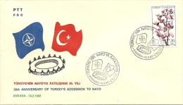 Turkey; Special Postmark 1982 30th Anniv. Of Turkey's Accession To NATO - OTAN