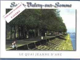 Carte Postale 80. Saint-Valery-sur-Somme   Le Quai Jeanne D'Arc Trés Beau Plan - Saint Valery Sur Somme