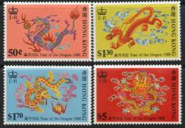 Hong Kong 1988 Year Of The Dragon SG563-566 MNH Cat £6.10 SG2015 - Nuevos