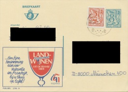 BELGIUM. POSTAL STATIONARY. WINE - Sonstige & Ohne Zuordnung