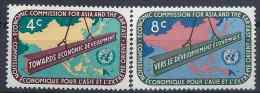 1960 NATIONS UNIES 76-77** Carte - Ungebraucht