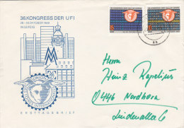 DDR 1515-1516 Auf Brief Mit Stempel: Erfurt 28.12.1969, UFI-Kongress 1969 - Briefe U. Dokumente