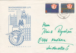 DDR 1515-1516 Auf Brief Mit Stempel: Erfurt 28.12.1969, UFI-Kongress 1969 - Covers & Documents