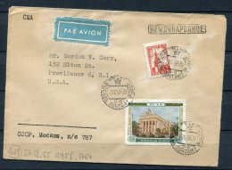 Russia/USSR  1955 Cover Moscow To USA - Cartas & Documentos