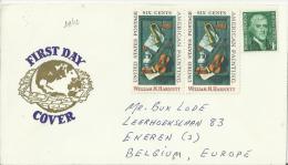 USA 1969 – COVER " WILLIAM M. HARNETT PAINTER + T.JEFFERSON PRESIDENT " W 3 STS:2 OF 6 C+ 1 OF 1 C ADDR TO BELGIUM NOT - Briefe U. Dokumente