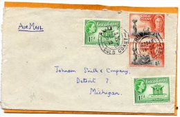 Gold Coast 1953 Cover To USA - Costa De Oro (...-1957)