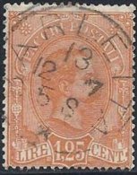 ITALIE - 1 L. 25 Orange Oblitéré - Paketmarken