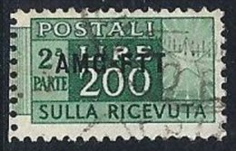 TRIESTE - 200 Lire Vert Oblitéré - Postpaketen/concessie