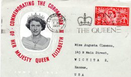 Great Britain 1953 FDC - 1952-1971 Em. Prédécimales