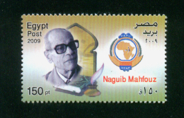 EGYPT / 2009 / NAGUIB MAHFOUZ / NOBEL PRIZE IN LITERATURE / MNH / VF. - Neufs