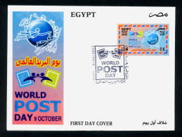 EGYPT / 2013 / UPU / WORLD POST DAY / FDC - Brieven En Documenten