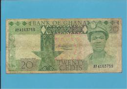 GHANA ★ 20 CEDIS ★ 6.3.1982 ★ P 21c  ★ N.º AY4163759 - Ghana