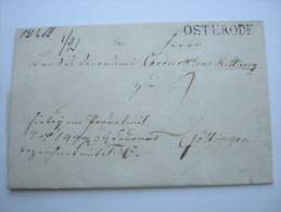 HANNOVER,  OSTERODE,  Stempel Klar Auf Brief  Mit Viel Inhalt 1835, Textabsender Lasfelde - Precursores