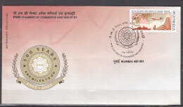 INDIA, 2005, FDC, 100 Years Of PHD,(Progress, Development), (Chamber Of Commerce And Industry), Mumbai Cancellation - Covers & Documents