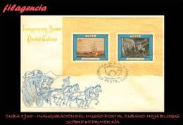 CUBA SPD-FDC. 1965-01 INAUGURACIÓN DEL MUSEO POSTAL CUBANO. HOJA BLOQUE - FDC