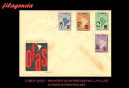 CUBA SPD-FDC. 1967-10 PRIMERA CONFERENCIA DE SOLIDARIDAD CON AMÉRICA LATINA - FDC