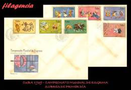 CUBA SPD-FDC. 1969-18 CAMPEONATO MUNDIAL DE ESGRIMA EN LA HABANA - FDC