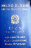 1988 - Italia 500 Lire Costituzione - Jahressets & Polierte Platten