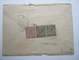 SINGAPORE, 1921 , Brief Nach Indien - Singapour (...-1959)