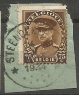 341  Frgt  Obl  Relais  Sténockerzeel - 1931-1934 Kepi