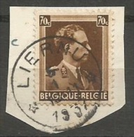 427  Frgt  Obl Relais  Liernu - 1934-1935 Léopold III