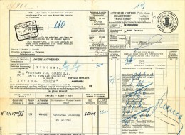 BRABANT WALLON - Lettre De Voiture Cachet De Gare FAUQUEZ 1933 Vers ESSCHEN - Verreries Gaasch  --- UU768 - Altri & Non Classificati