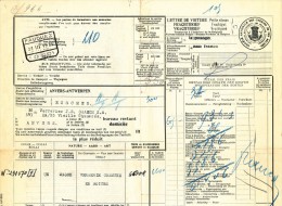 BRABANT WALLON - Lettre De Voiture Cachet De Gare FAUQUEZ 1933 Vers ESSCHEN - Verreries Gaasch  --- UU768 - Other & Unclassified