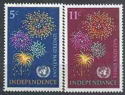 1967 NATIONS UNIES 163-64** Feux D´artifice - Ongebruikt