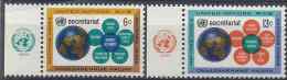1968 NATIONS UNIES 175-76 *  Charnières - Unused Stamps
