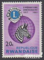 1967 - RWANDA - Y&T 227 [Lions Club](**/MNH) - Neufs