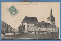 27 - BOURGTHEROULDE -- La Place Et L'Eglise - Bourgtheroulde
