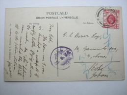 HONGKONG,  1916 ,Ansichtskarte Nach Japan - Briefe U. Dokumente