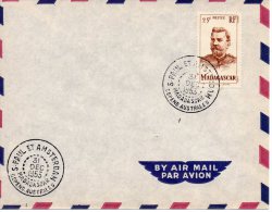 Taaf Saint Paul Et Amsterdam Taaf 3ieme Mission 31 Décembre1953  Passage Saint Marcouf Voir Verso Griffe - ...-1955 Prephilately