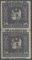 YUGOSLAVIA - S.H.S. BOSNIA  - ERROR - "shifted"  OVP. - IN PAIR - **MNH -1919 - Unused Stamps