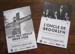 Carte : L' Oncle De Brooklyn / Toto Qui Vécut Deux Fois (Films De Daniele Cipri & Franco Maresco) 2013 - Sonstige & Ohne Zuordnung