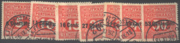 ITALIA - K.u.K. - Austrian Occupat. - SEGNATASE - Sassone 1 - 6 + 2 A - Dentel. 11½  - 1918 - Ocupación Austriaca