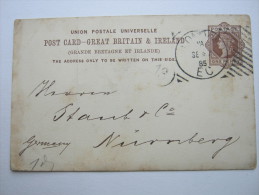 1885,  Hoster Postmark On Card - Briefe U. Dokumente