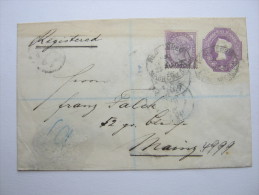 1887, Registered Letter To Germany - Brieven En Documenten