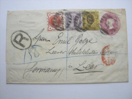1888, Registered Letter To Germany - Brieven En Documenten