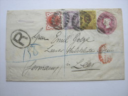 1888, Registered Letter To Germany - Briefe U. Dokumente